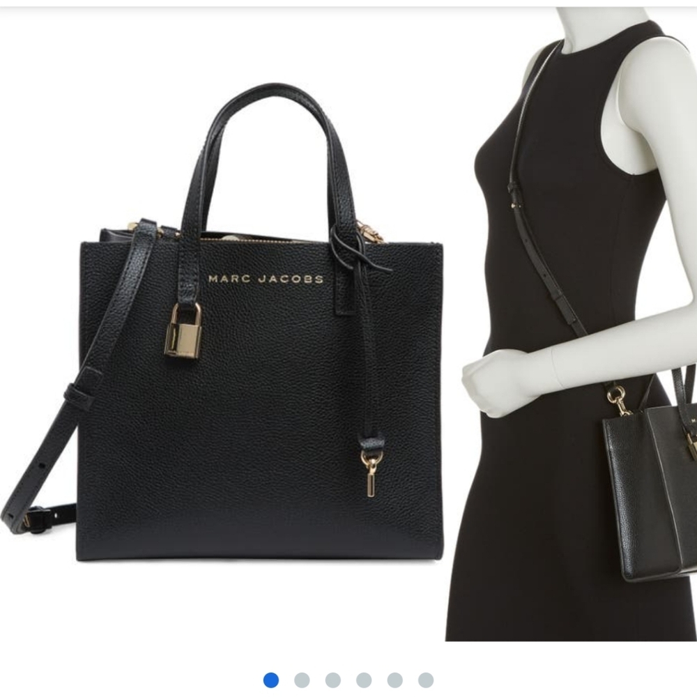 MARC JACOBS Mini Grind Coated Leather Tote - Picture 9 of 9